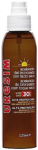 Солнцезащитное масло - Uresim Dry Oil Tan Accelerator Spf30 — фото N1