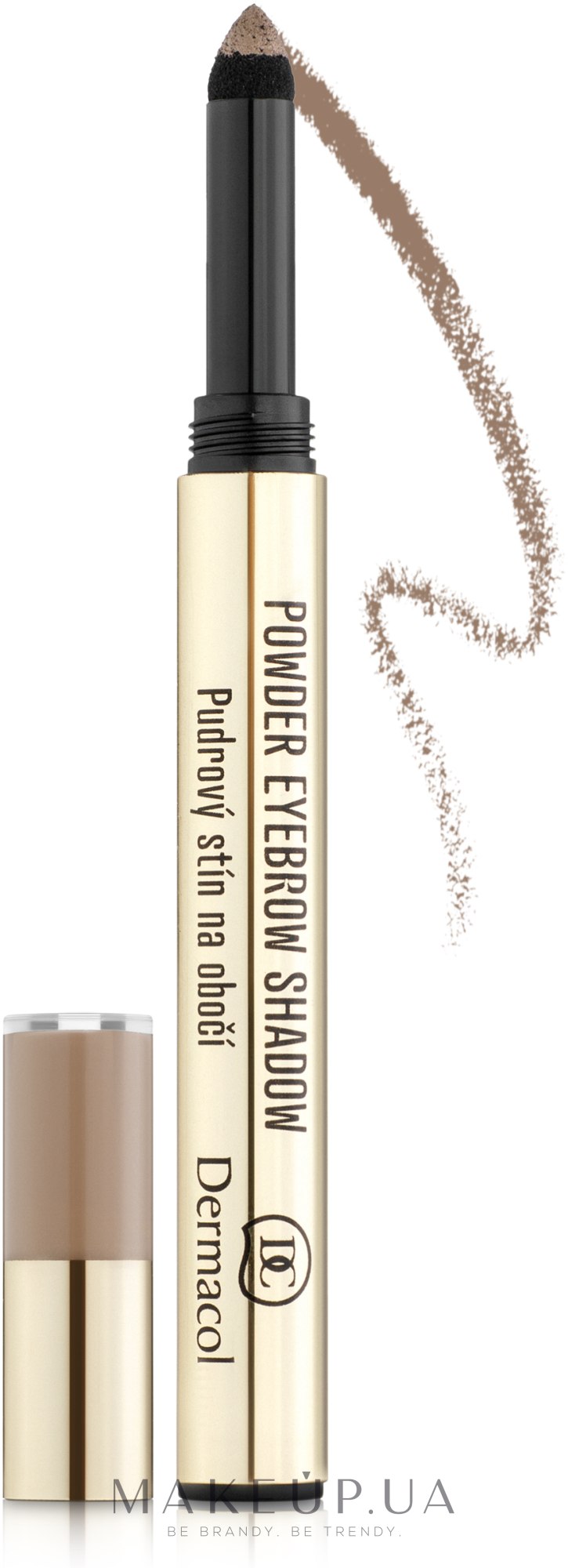 Пудровые тени для бровей - Dermacol Make-Up Powder Eyebrow Shadow — фото 1