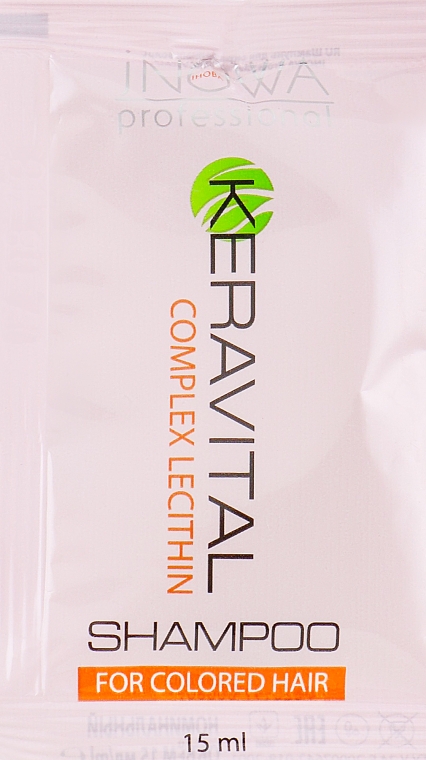 Шампунь для догяду за фарбованим волоссям - jNOWA Professional KeraVital Shampoo (пробник) — фото N1