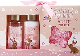 Парфумерія, косметика Набір "Зачарована весна" - Accentra Enchanted Springtime Bath And Body Pamper Set (sh/gel/100ml + b/lot/100ml + bath/sponge/1pcs)