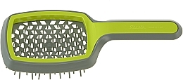 Расческа для волос SP508.A, зеленая - Janeke Curvy M Extreme Volume Vented Brush Lime — фото N2