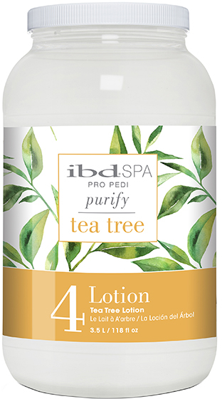 Очищающий массажный лосьон для ног с экстрактом чайного дерева - IBD Spa Tea Tree Purify Pedi Spa Massage Lotion — фото N2