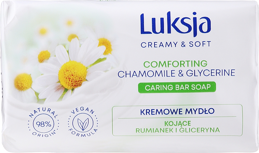 Крем-мило з ромашкою і гліцерином - Luksja Camomile Glycerine Soap — фото N1
