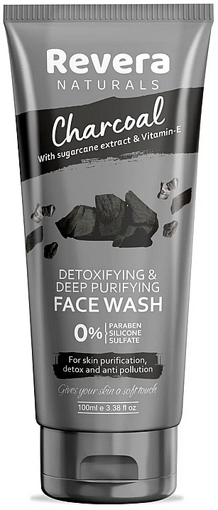 Гель для умывания "Уголь" - Revera Charcoal Face Wash — фото N1