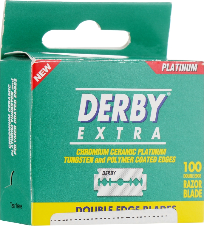 Лезвия - Derby Extra Double Edge Platinum — фото N1
