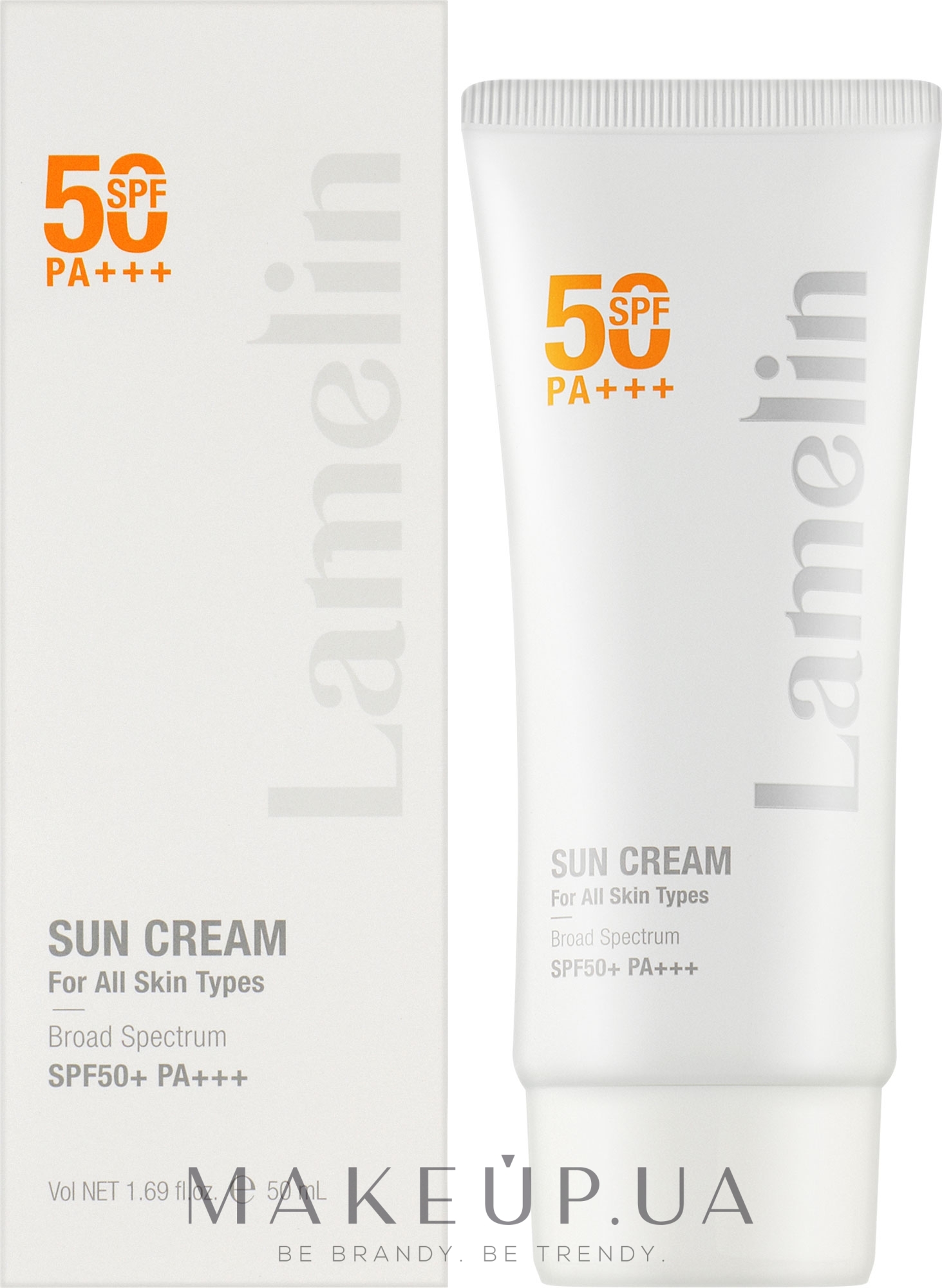Солнцезащитный крем для всех типов кожи - Lamelin Sun Cream SPF50+PA+++ — фото 50ml