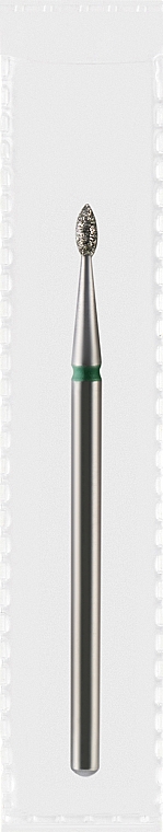 Фреза алмазная зеленая "Оливка острая", диаметр 1,6 мм, длина 4 мм - Divia DF007-16-G