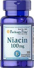 Харчова добавка "Ніацин", 100 мг - Puritan's Pride Niacin 100 mg — фото N1