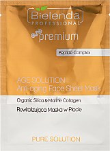 Парфумерія, косметика Антивікова маска для обличчя - Bielenda Professional Premium Pure Solution Anti-aging Sheet Face Mask