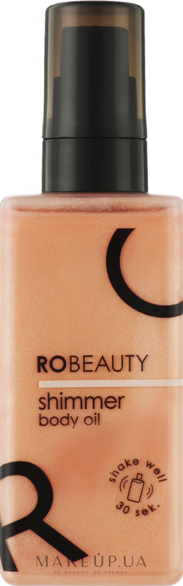 Масло-шиммер для тела с ароматом дыни - Ro Beauty Shimmer Body Oil Rose — фото 100ml