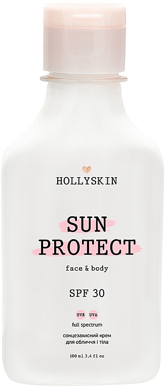 Солнцезащитный крем для лица и тела - Hollyskin Sun Protect Face&Body Cream SPF 30 — фото N2