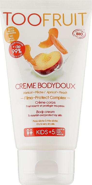 Крем для тіла Персик і Абрикос - Toofruit Crème Bodydoux — фото N2