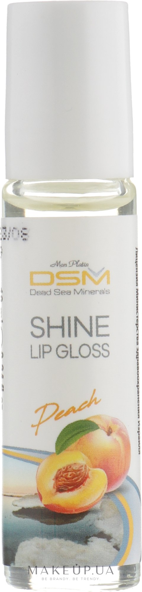 Блеск для губ "Фруктовый поцелуй" с ароматом персика - Mon Platin DSM Shine Lip Gloss — фото 10ml