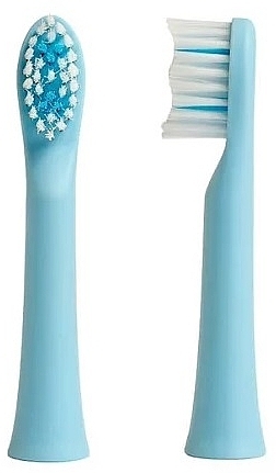 Насадки для дитячої електричної зубної щітки, блакитні - Smiley Light Kids — фото N1