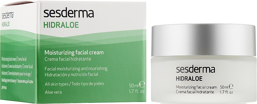 Зволожуючий крем для обличчя - SesDerma Laboratories Hidraloe Moisturizing Face Cream — фото N2