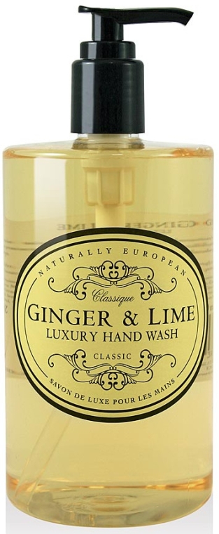 Жидкое мыло для рук "Имбирь и лайм" - Naturally European Hand Wash Ginger and Lime — фото N1