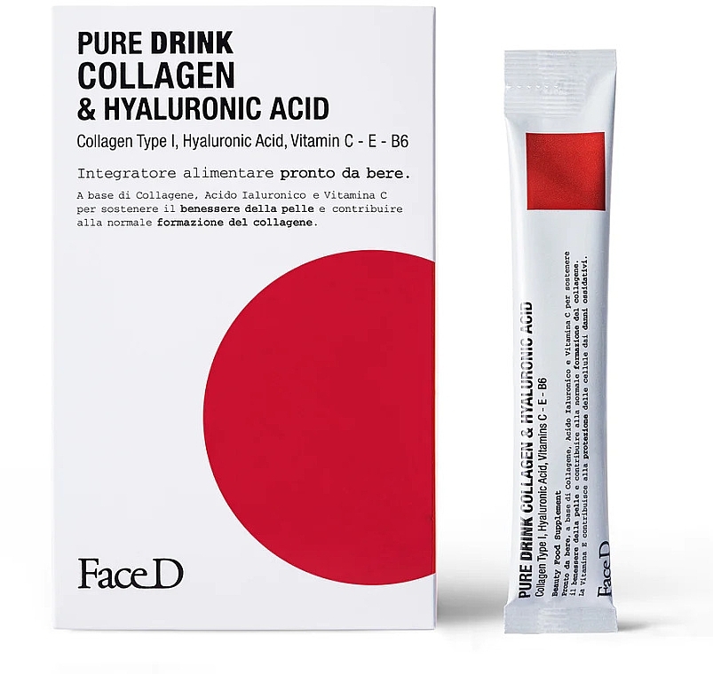 Пищевая добавка - Face D Pure Drink Collagen & Hyaluronic Acid — фото N3