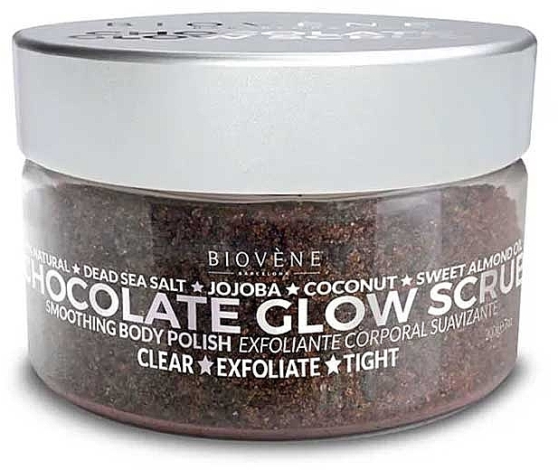 Скраб для тіла з морською сіллю "Шоколад" - Biovene Sea Salt Body Scrub Chocolate Glow Scrub — фото N1