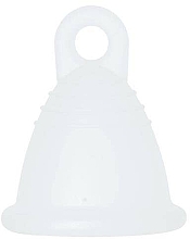 Парфумерія, косметика Менструальна чаша з петлею, розмір S, прозора - MeLuna Sport Shorty Menstrual Cup Ring