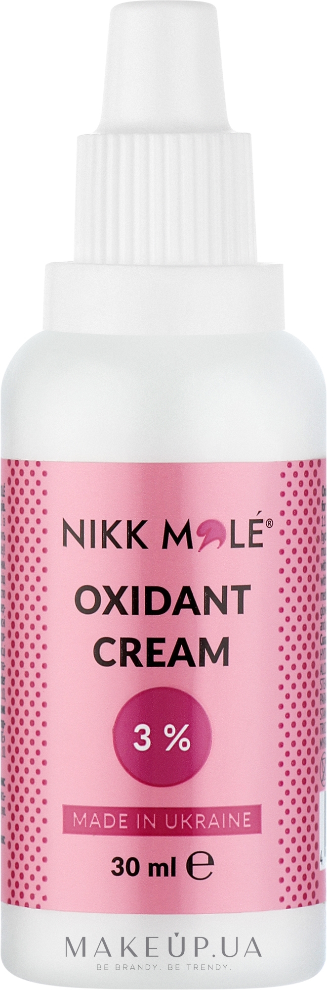 Кремовий окислювач для фарби для брів та вій - Nikk Mole Oxidant Cream 3% — фото 30ml
