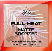 Духи, Парфюмерия, косметика Бронзер для лица - BH Cosmetics Los Angeles Full Heat Matte Bronzer