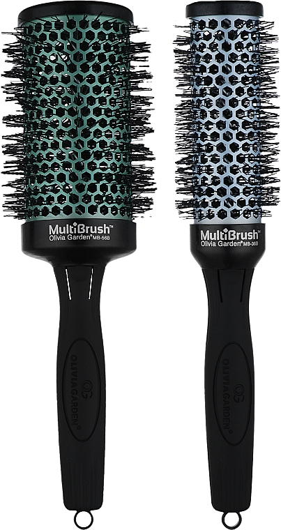 Набор брашингов для укладки волос 36 и 56 мм со съемной ручкой - Olivia Garden Multi Brush Kit — фото N2