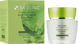 Увлажняющий крем для лица с экстрактом алоэ - 3W Clinic Aloe Full Water Activating  — фото N2