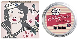Бальзам для губ "Бузина і троянда" - Bath House Barefoot & Beautiful Elderflower & Rose Lip Balm — фото N1