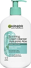 Духи, Парфюмерия, косметика Очищающий крем для лица - Garnier Skin Naturals Soothing Cream Cleanser Hyaluronic Aloe