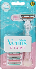 Парфумерія, косметика Станок для гоління з 3 змінними касетами - Gillette Venus Start