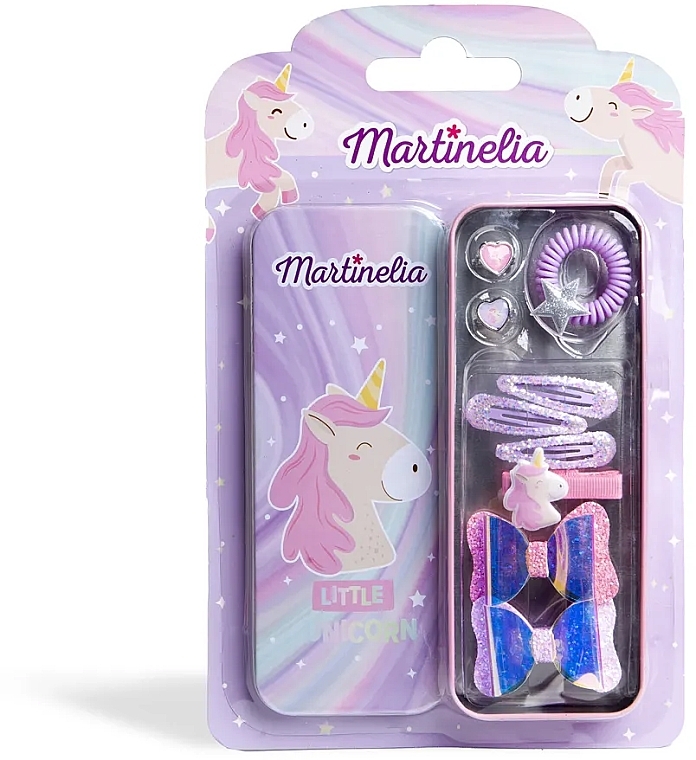 Набір для зачіски - Martinelia Unicorn Tin Box — фото N1