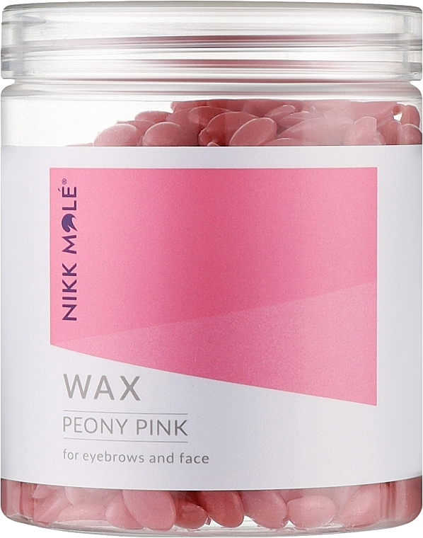 Віск в гранулах для брів і обличчя - Nikk Mole Peony Pink — фото N1