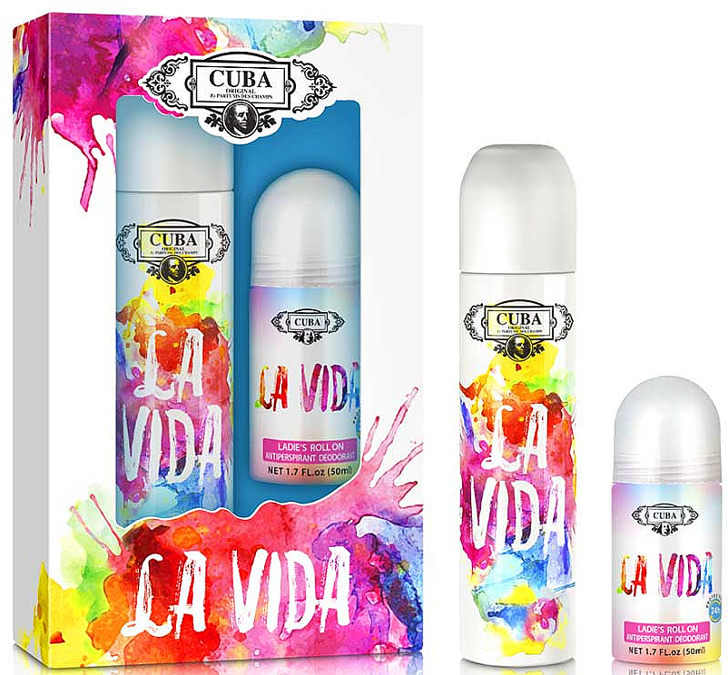 Cuba La Vida For Women - Набор (edp/100ml + deo/50ml) — фото N1