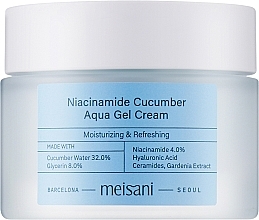 Увлажняющий крем-гель для лица - Meisani Niacinamide Cucumber Aqua Gel Cream — фото N1