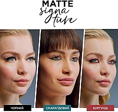 Рідка матова підводка для повік - L`Oréal Paris Matte Signature Eyeliner — фото N3