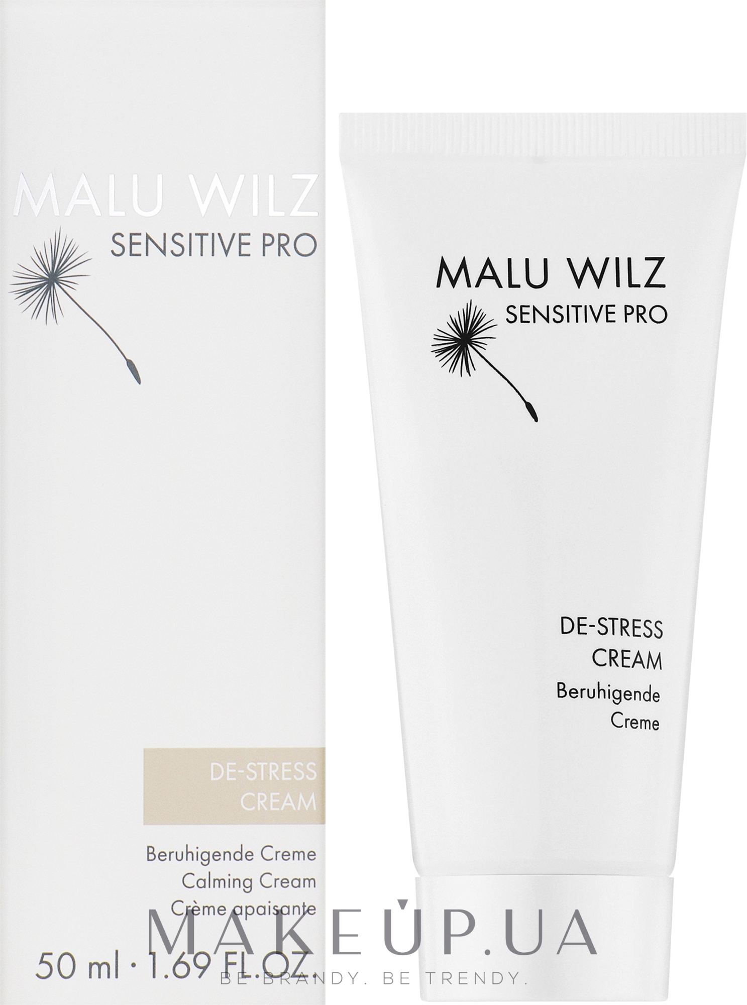 Успокаивающий крем для лица - Malu Wilz Sensitive Pro De-Stress Cream — фото 50ml