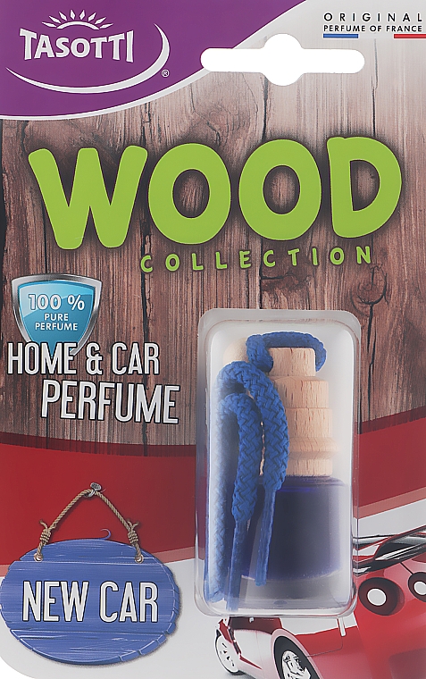 Автомобильный ароматизатор "New Car" - Tasotti Wood