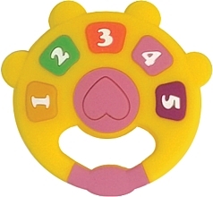 Прорізувач-іграшка для зубів Li 327, жовтий - Lindo — фото N1
