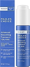 Розгладжувальний коктейль з кислотами AHA та BHA для обличчя - Paula's Choice Resist Advanced Smoothing Treatment 10% AHA — фото N2