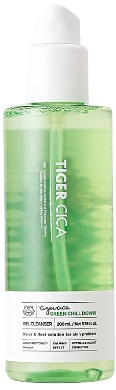 Гель для умывания - It's Skin Tiger Cica Green Chill Down Gel Cleanser — фото N1