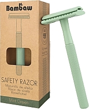 Бритва со сменным лезвием - Bambaw Safety Razor Mint Green — фото N1