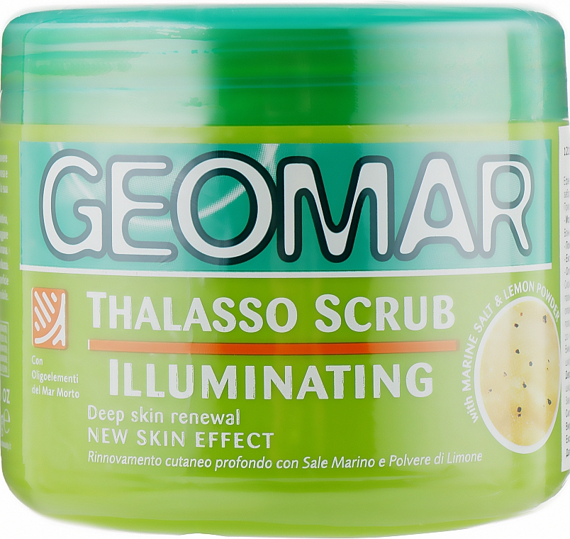 Таласо-скраб для тіла "Морська сіль і лимон" - Geomar Thalasso Scrub Illuminant