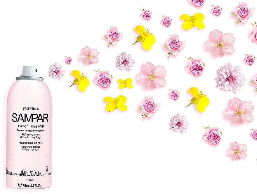 Освіжальний міст для обличчя й тіла - Sampar French Rose Mist — фото N5