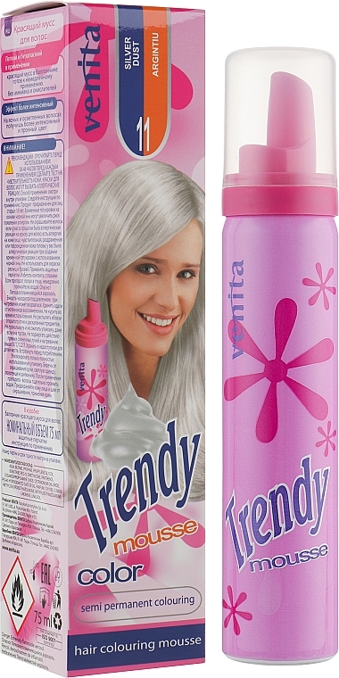 УЦІНКА Мус для волосся, з ефектом фарбування - Venita Trendy Color Mousse * — фото N1