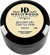 Гель конструювальний - HD Hollywood Builder Gel Clear Ice Violet — фото N2