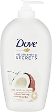 УЦЕНКА Жидкое мыло для рук "Кокосовое масло и миндальное молочко" - Dove Nourishing Secrets Restoring Ritual Hand Wash * — фото N3