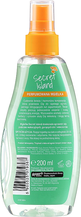 Парфумований спрей-міст для тіла - Perfecta Secret Island — фото N2