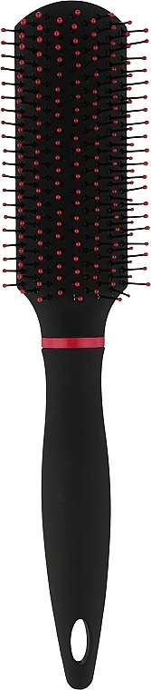 Щітка для волосся, чорна з червоним - KillyS Soft Touch Hairbrush — фото N1
