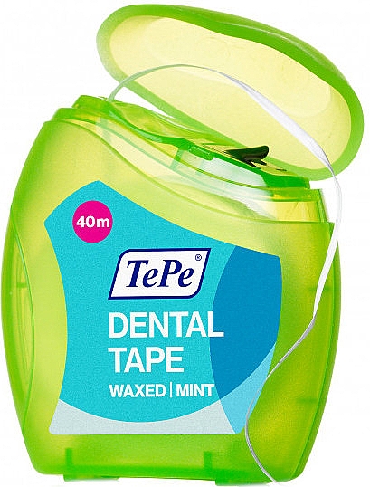 Зубная нить, 40 м - TePe Dental Tape Waxed Mint — фото N2