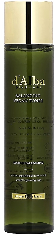 Балансирующий веганский тонер - D'Alba Balancing Vegan Toner  — фото N1